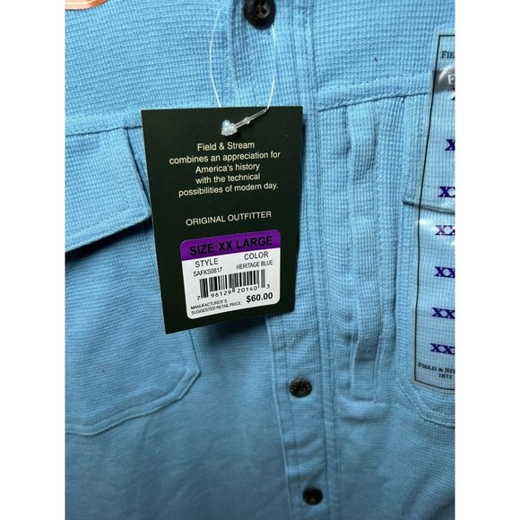 Field & Stream Knit Guide Button up Shirt Size XXL  $60MSRP - Picture 4 of 4